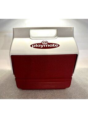 Vintage Igloo Playmate Mini Cooler Hard Plastic 4 Quart Handle Excellent & Clean